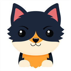 Playful Cartoon Cat: A Modern Illustration.