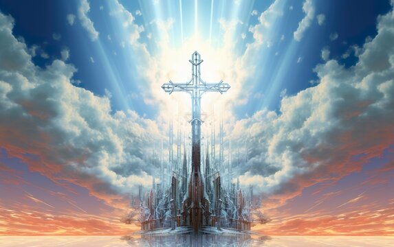 Generative AI picture of the holy cross