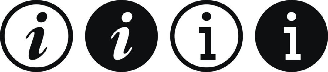 info exclamation mark icon set