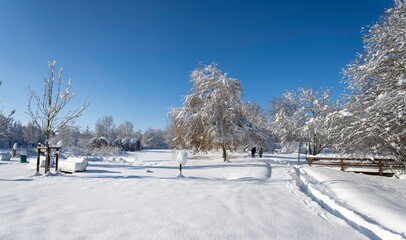 Fototapeta premium Winter in Bad Wörishofen