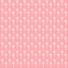 rose line art pattern on peach pink background