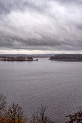 clouds over the river