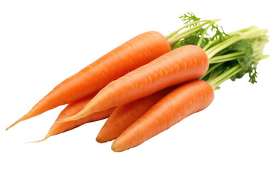 Vibrant Carrots On Transparent Background