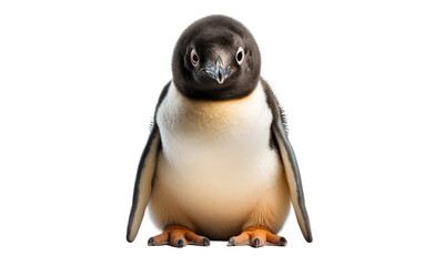 Adorable Penguin On Transparent Background
