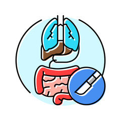 general surgery color icon vector. general surgery sign. isolated symbol illustration