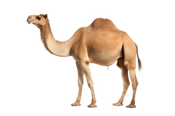 Camel Isolated on Transparent Background. Ai