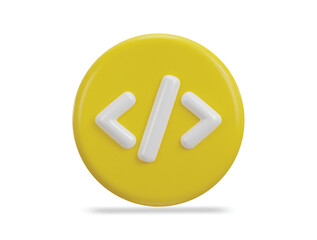 3d coding icon vector illustration