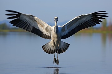 Obraz premium bird taking its inaugural flight