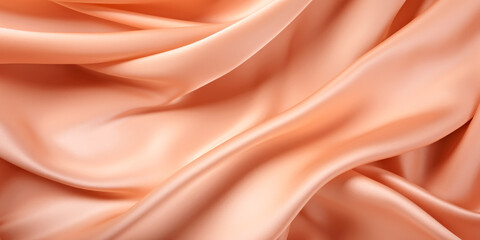 A close up of a peach colored fabric, peach fuzz, color of the year 2024, monochromatic image