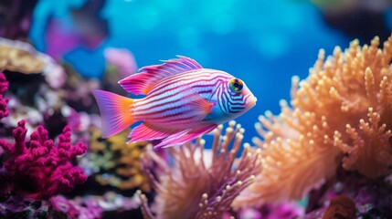 Fototapeta na wymiar Colorful Tropical Fish in Coral Reef