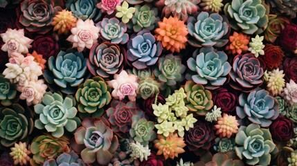 Assorted Isolated Succulent Plants
