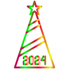 new year gradien icon