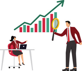 Analysis, Business data analysis concept