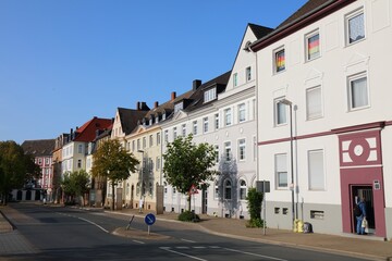 Fototapeta na wymiar Herne town street, Germany