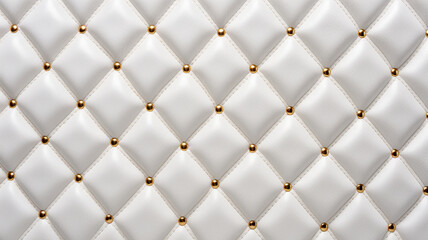 white diamond pattern embossed leather pattern with gold diamond detail, puffy foam leather for purse. - obrazy, fototapety, plakaty