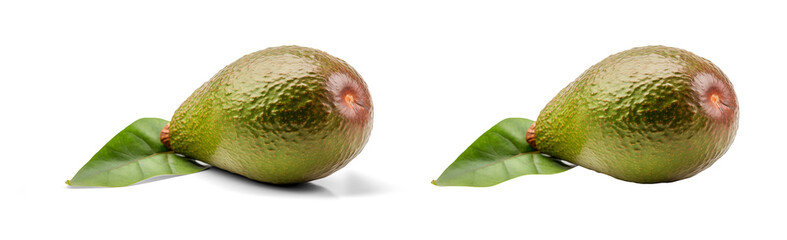 Avocado, on a transparent background, digital photography Generated by AI