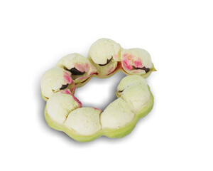 fresh Manila Tamarind isolated on white background. This has clipping path.