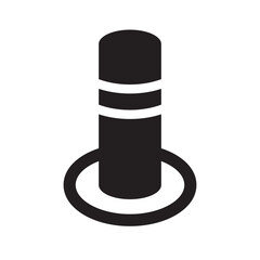 bollards icon design vector isolated