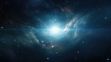 The Milky Way galaxy as seen from a distant exoplanet.