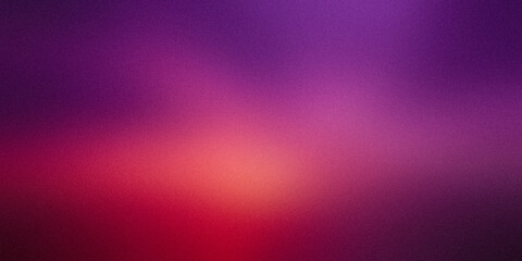 Pink purple blue red beige warm wide background. Blurred pattern with noise effect. Grainy website banner desktop template digital gradient. Atmosphere holidays Christmas New Year Valentine Halloween - obrazy, fototapety, plakaty