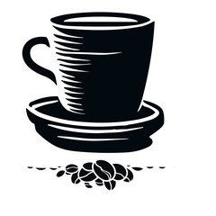 coffee cup,coffee bean vector