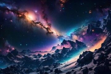 space galaxy wallpaper, landscape, 