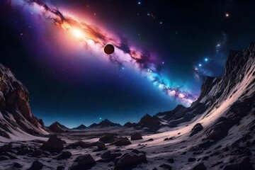 **space galaxy wallpaper, landscape, 