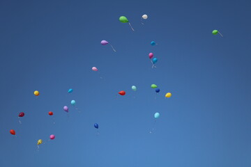 balloons on sky
