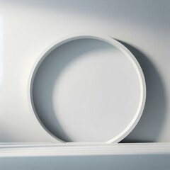 Minimalistic Background for Presentation a Light Gray Wall with a Openwork Shadow