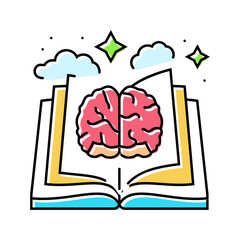 mindful journaling mental health color icon vector. mindful journaling mental health sign. isolated symbol illustration