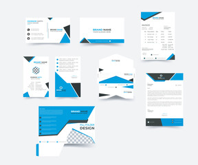 Corporate Stationery Design is very easy to use and change text ,color ,size, look and everything because i made it on illustrator and included vector .Easy to change colors and text.  