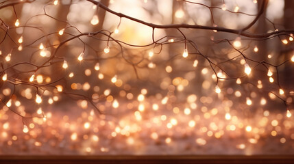 christmas lights on a tree