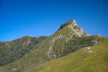Fototapeta premium landscape of the Outeniqua mountains in the cape floral, fynbos biome in South Africa