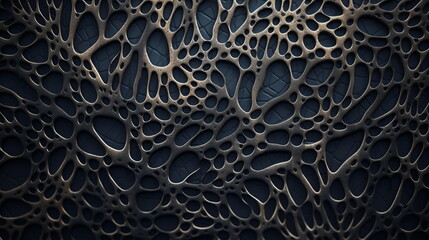Dark-coloured abstract neural pattern structure