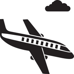 passenger plane, icon