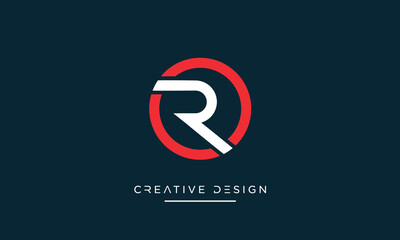 RO or OR Alphabet letters logo monogram