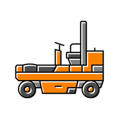 pneumatic roller construction vehicle color icon vector. pneumatic roller construction vehicle sign. isolated symbol illustration