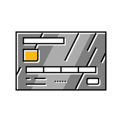 platinum card bank payment color icon vector. platinum card bank payment sign. isolated symbol illustration