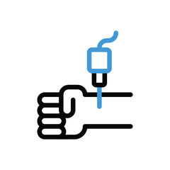 Tattoo Icon vector stock illustration