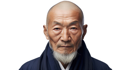 Obraz premium Senior Asian Businessman Portrait on Transparent