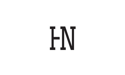 Obraz premium HN, NH , H , N , Abstract Letters Logo Monogram 