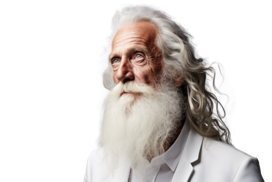 Elegant Senior Businessman Pensive Portrait