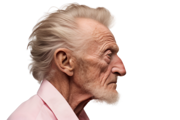 Senior Man Fashion Model Business Look