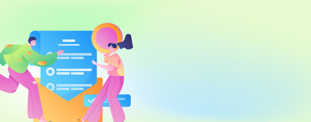 Buy insurance for car flat character vector concept operation illustration
