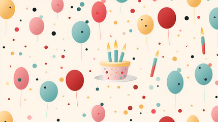 Minimalist Birthday Party with Vibrant Patterns