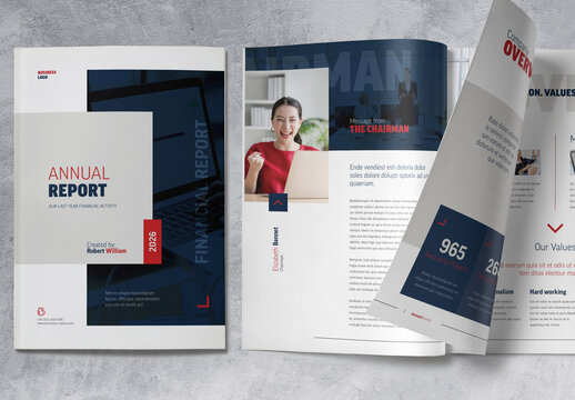 Annual Report Brochure Template