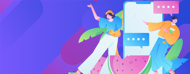 24 Solar Terms, Great Heat Character Flat Vector Concept Operation Hand Drawn Illustration
