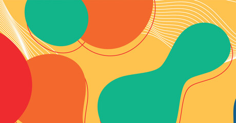 Abstract colorful geometric background. Liquid color background design