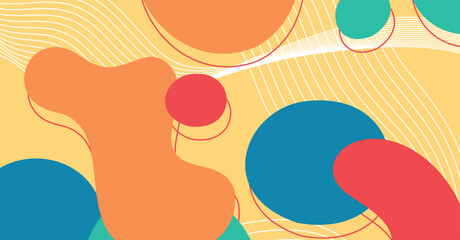 Abstract colorful geometric background. Liquid color background design