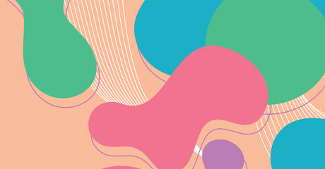 Abstract colorful geometric background. Liquid color background design